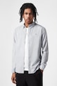 Košeľa AllSaints slim sivá MS256U