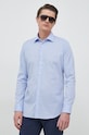 Seidensticker koszula bawełniana X-Slim 01.474980 niebieski