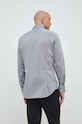 Одежда Хлопковая рубашка Seidensticker 01.666250 серый