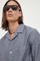 Bavlnená košeľa Marc O'Polo DENIM tmavomodrá M64087341054
