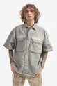 γκρί Βαμβακερό πουκάμισο A-COLD-WALL* Dye Tech Ανδρικά