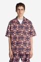 Bavlnená košeľa Wood Wood Ohan Chateau SS Shirt 12225313-1612 BIRGHT GREEN regular červená 12225313.1612