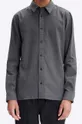gray A.P.C. cotton shirt Chemise Vincent COEUT-H12426 GREY HEATHER