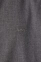 A.P.C. cotton shirt Chemise Vincent COEUT-H12426 GREY HEATHER COEUT.H12426