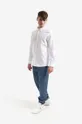 Βαμβακερό πουκάμισο A.P.C. Chemise Greg λευκό