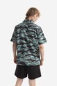 Odzież Maharishi koszula bawełniana Tigerskins x Worhol 8172.WOODLAND czarny