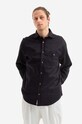 Drôle de Monsieur shirt plain black SH100.NAVY