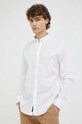 Памучна риза Marc O'Polo B21766842156 бял