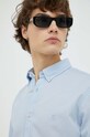 Хлопковая рубашка Marc O'Polo B21766842156 голубой
