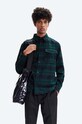 A.P.C. wool shirt Surchemise Leo classic green WVBAU.H02698