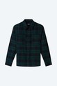 A.P.C. wool shirt Surchemise Leo WVBAU.H02698 green