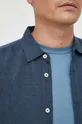United Colors of Benetton camicia di lino Uomo