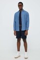 Τζιν πουκάμισο United Colors of Benetton 5FV6UQ001.902 μπλε AA00