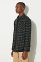 A.P.C. wool blend shirt Surchemise Trek green COEZX.H02396