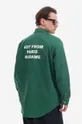 зелен Памучна риза Drôle de Monsieur NFPM SH119 FOREST/GREEN Чоловічий