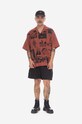 PLEASURES shirt Choices Camp Collar all-over print orange P23SP015