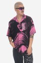 PLEASURES koszula Femme Camp Collar casual różowy P23SP018