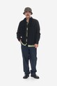 Košile Wood Wood Avenir Crispy Ripstop Shirt 12315311-5276 BLACK 12315311.5276