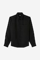 A.P.C. cămașă A.P.C. Chemise Cassel LIAEK-H12545 BLACK LIAEK.H12545 negru