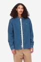 Carhartt WIP denim shirt Weldon Shirt I031928 blue