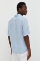 Odzież Marc O'Polo koszula lniana M23742841002 niebieski