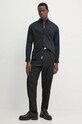 Odzież Tommy Hilfiger koszula bawełniana MW0MW25035 czarny
