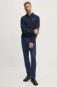 Barbour top a maniche lunghe in cotone MML1333 blu navy AA00