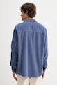 Odzież American Vintage koszula sztruksowa MPADO06A niebieski