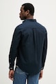 Odzież U.S. Polo Assn. koszula bawełniana PEACHED OXFORD LS MUP3247 granatowy