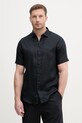 Armani Exchange koszula męska lniana granatowy XM001223.AF14619.NOS