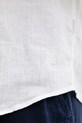 Vilebrequin koszula męska lniana CAROUBIS CRSD3U00 biały
