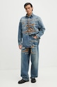 Y/Project camasa jeans EVERGREEN PARIS' BEST PATCH DENIM SHIRT albastru 207SI002