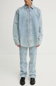 Džínová bunda Y/Project EVERGREEN SNAP OFF DENIM SHIRT 207SI001 modrá AA00
