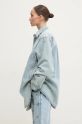 Одежда Джинсовая куртка Y/Project EVERGREEN SNAP OFF DENIM SHIRT 207SI001 голубой