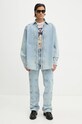 Džínová bunda Y/Project EVERGREEN SNAP OFF DENIM SHIRT modrá 207SI001