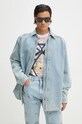 Džínová bunda Y/Project EVERGREEN SNAP OFF DENIM SHIRT 207SI001