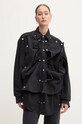 Y/Project giacca di jeans EVERGREEN SNAP OFF DENIM SHIRT 207SI001 nero AA00