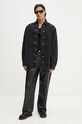 Abbigliamento Y/Project giacca di jeans EVERGREEN SNAP OFF DENIM SHIRT 207SI001 nero