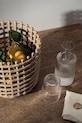 Kuchnia i bar ferm LIVING karafka ze szklanką Ripple Small Carafe Set 500/200 ml 5447 transparentny
