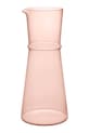Ferm Living karafka ze szkła barwionego 25 x 11 cm różowy 1104272740
