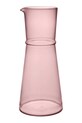 Ferm Living karafka ze szkła barwionego 25 x 11 cm różowy 1104272742