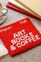 Home SPA Helio Ferretti kosmetyczka Art Books & Coffee 16 x 14 cm 122694 czerwony