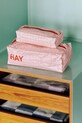 HAY set de borsete Candy Mono Wash Bag 3-pack AE750.E492.AF53 roz AA00