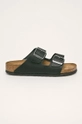 negru Birkenstock șlapi de piele Arizona De femei