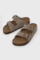 Birkenstock papuci din piele Arizona VL 51463 maro SS23