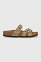 Шкіряні шльопанці Birkenstock Franca віденський коричневий 1015931.BRWN