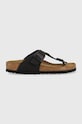 Žabky Birkenstock Ramses imitácia kože čierna 44793.BLK