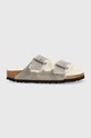 Παντόφλες σουέτ Birkenstock Arizona Shearling γκρί 1017403.STN