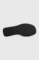 Tory Burch slapi de piele Double T Sport Slide 79985.013.N negru