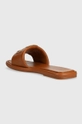 Кожаные шлепанцы Tory Burch Double T Sport Slide  Голенище: Натуральная кожа Внутренняя часть: Натуральная кожа Подошва: Синтетический материал